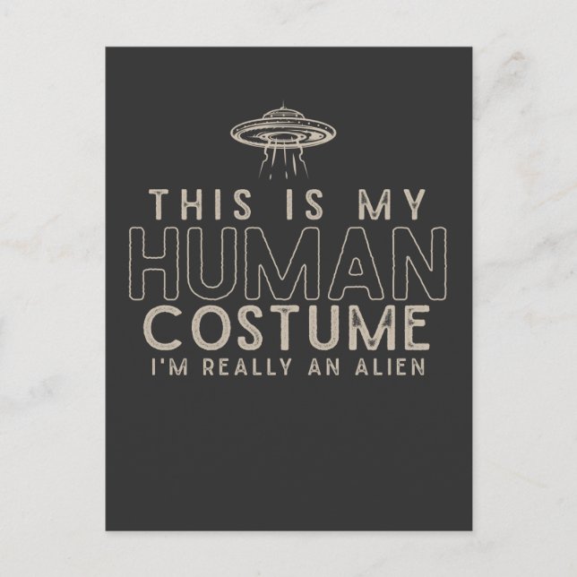 Postal Soy realmente una figura humana extranjera (Anverso)