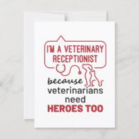 Soy recepcionista veterinario porque los héroes ci