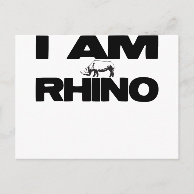 POSTAL SOY RHINO (Anverso)