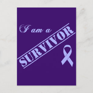 Postal Soy sobreviviente - Cáncer general de la cinta de