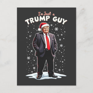 Postal Soy solo un Navidad de Trump Guy Chill Santa