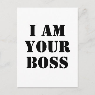 Postal Soy su Boss. Personalizado