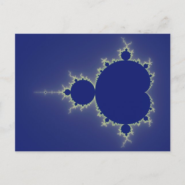 Postal Soy Tan Azul - Fractal (Anverso)