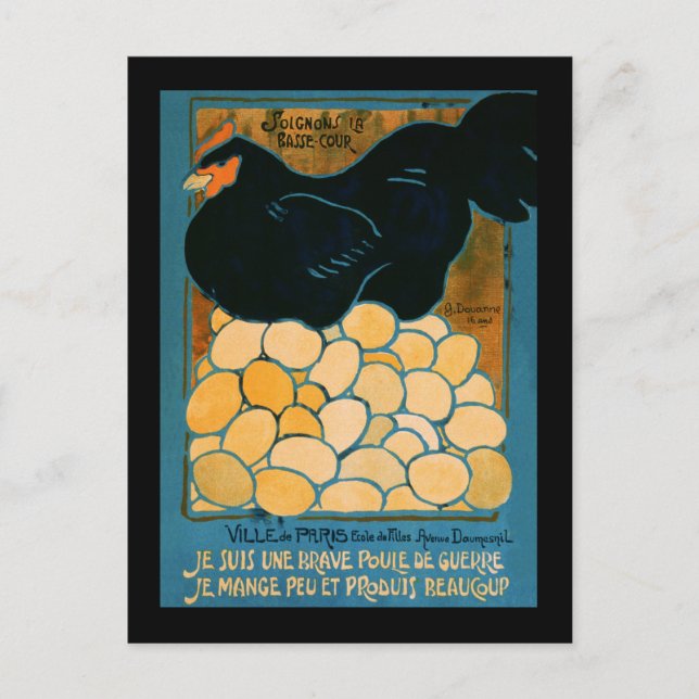 Postal Soy un buen amigo de la guerra (Anverso)