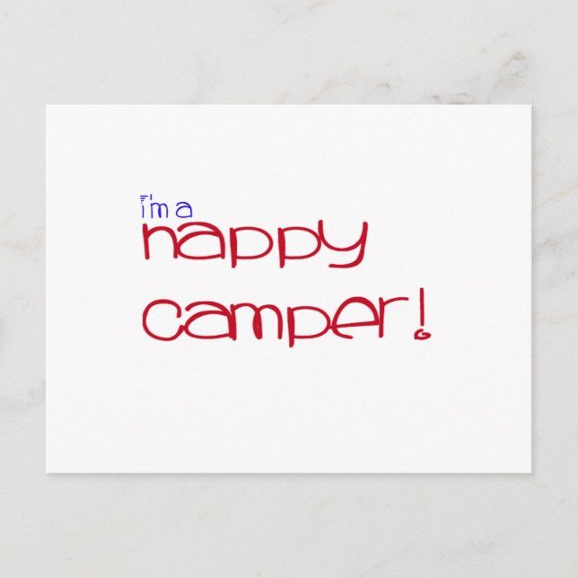 Postal Soy un Camper Feliz (Anverso)