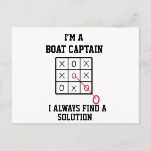 Postal Soy un capitán de barco, siempre encuentro una sol