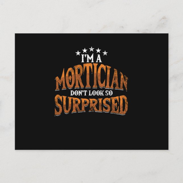 Postal Soy Un Cementerio Morticioso Del Funeral Del Embal (Anverso)