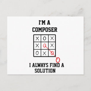 Postal Soy un compositor siempre encuentro una solución  
