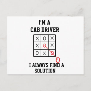 Postal Soy un conductor de taxi, siempre encuentro una so