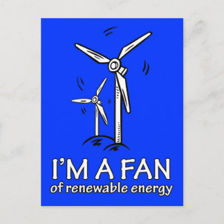 Postal Soy un fanático de la energía renovable