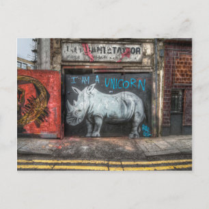 Postal Soy Un Graffiti De Unicornio, Shoreditch (Londres)