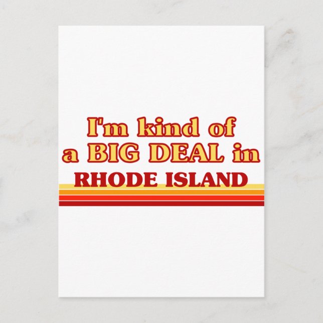 Postal Soy un GRAN ACUERDO en Rhode Island (Anverso)