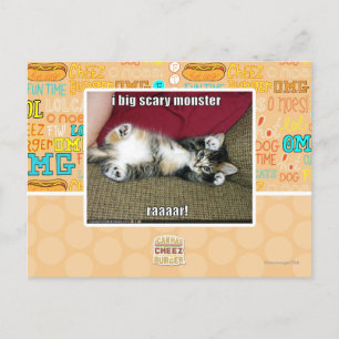 Postal Soy un gran monstruo aterrador