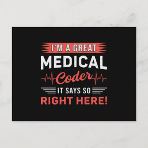 Postal Soy un gran programador de codificación de código 