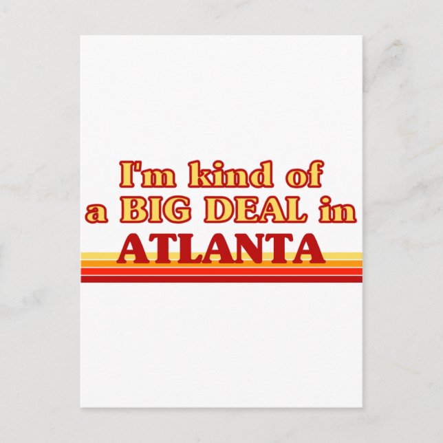 Postal Soy un GRAN TRATO en Atlanta (Anverso)