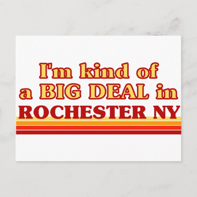 Postal Soy un GRAN TRATO en Rochester (Anverso)