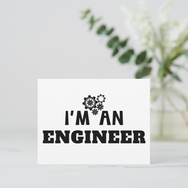 POSTAL SOY UN INGENIERO - (Anverso de pie)