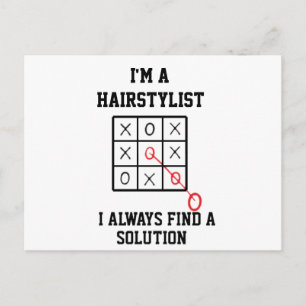 Postal Soy un peluquero, siempre encuentro una solución  