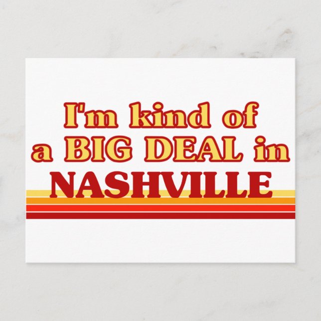 Postal Soy un poco una GRAN COSA en Nashville (Anverso)