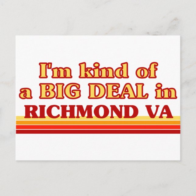 Postal Soy un poco una GRAN COSA en Richmond (Anverso)