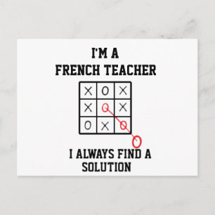 Postal Soy un profesor de francés, siempre encuentro una 