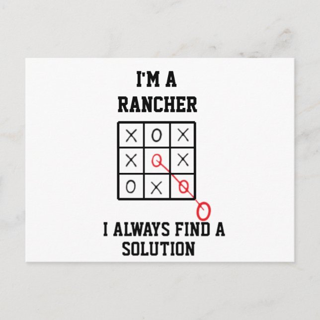 Postal Soy un ranchero siempre encuentro una solución pos (Anverso)
