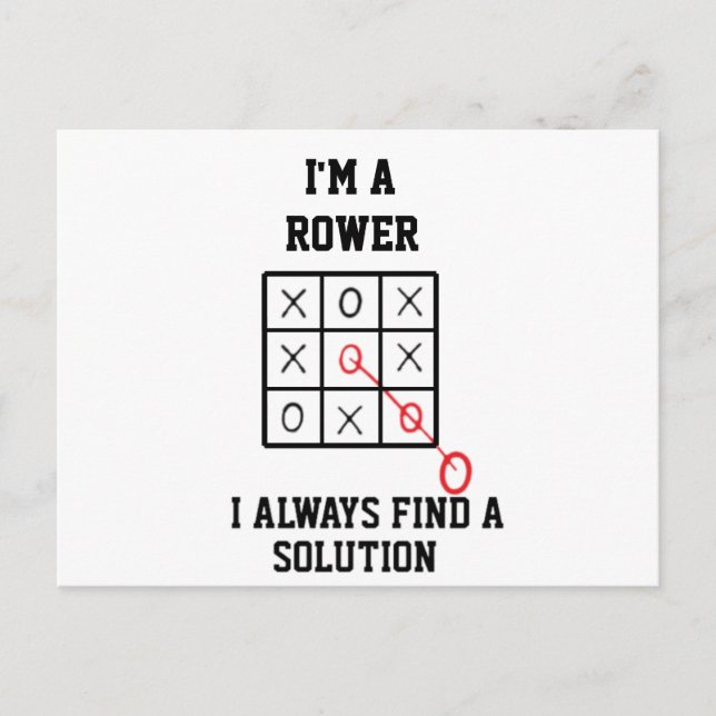 Postal Soy un remero, siempre encuentro una solución. Tar (Anverso)