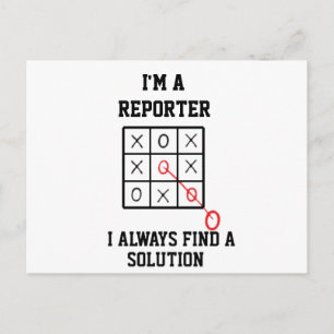 Postal Soy un reportero siempre encuentro una solución Ta