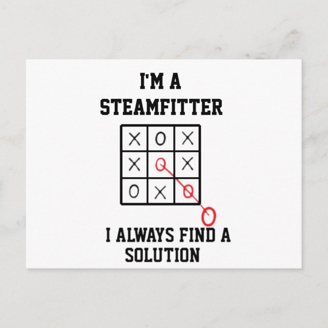 Postal Soy Un Steamfitter Siempre Encuentro Una Postcard  (Anverso)