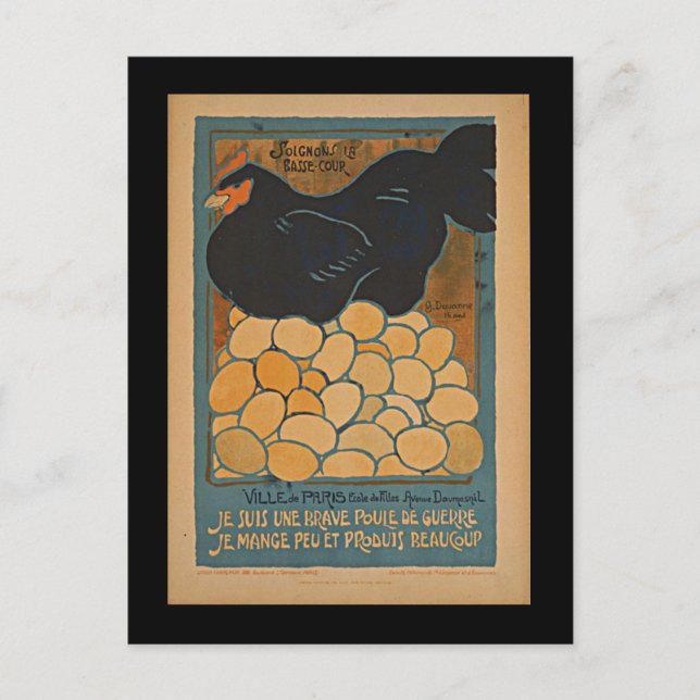 Postal Soy una buena guerra cuando (Anverso)