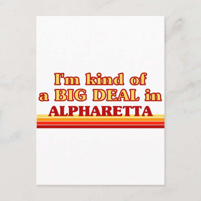 Postal Soy una especie de GRAN ACUERDO en Alpharetta (Anverso)