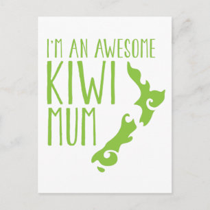 Postal Soy una MAMÁ de KIWI impresionante Nueva Zelanda