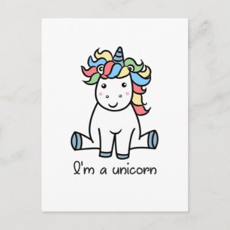 Postal ¡Soy unicornio!