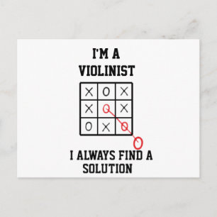 Postal Soy violinista, siempre encuentro una solución Pos