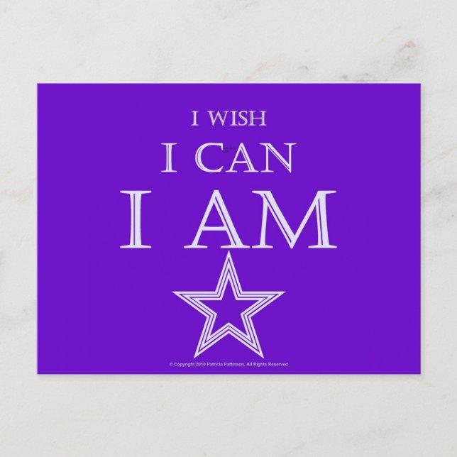 Postal Soy /w Star Postcard (Anverso)