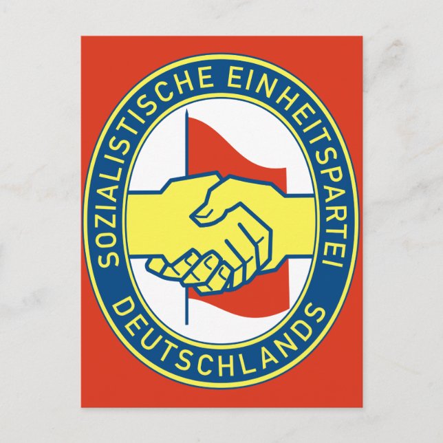 Postal Sozialistische Einheitspartei Deutschlands (Anverso)