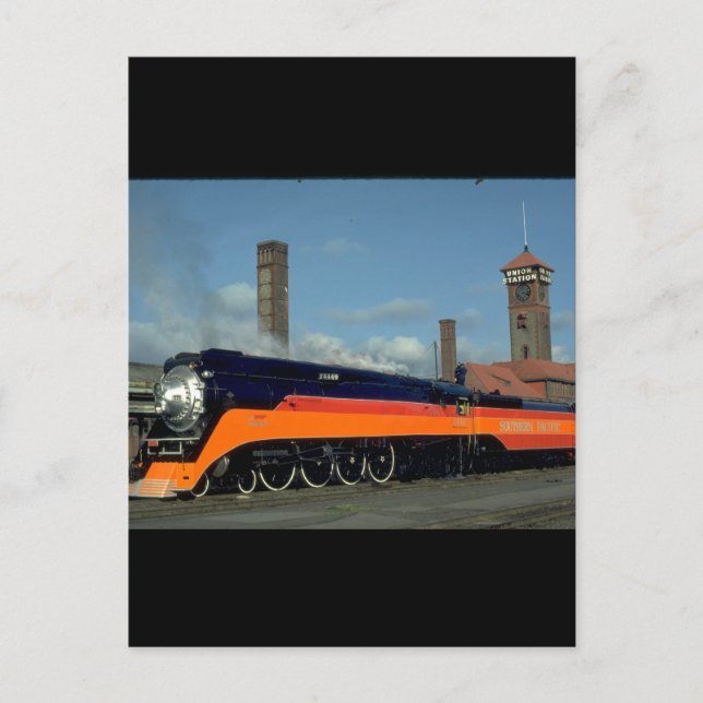 Postal SP 4-8-4 Locomotora "Daylight" #4449_Trains (Anverso)