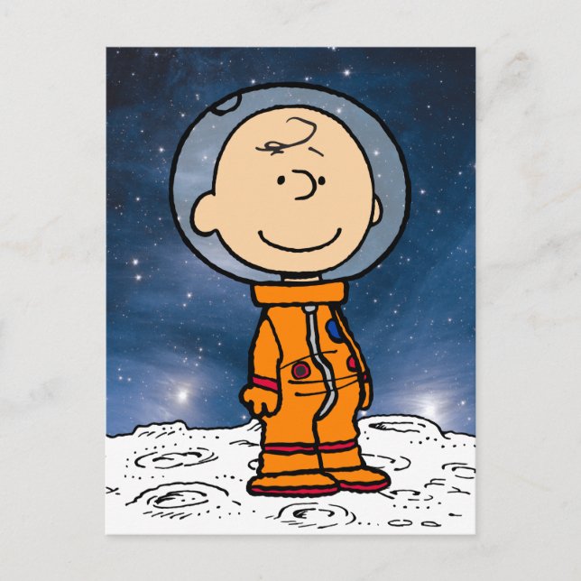 Postal SPACE | Charlie Brown Astronauta (Anverso)
