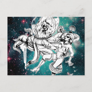 Postal Space Chick y Octopus