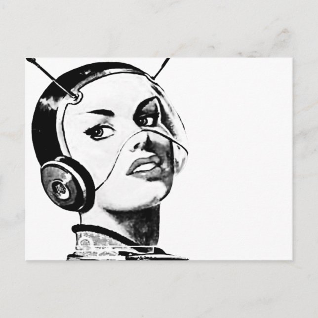 Postal Spacegirl (Anverso)