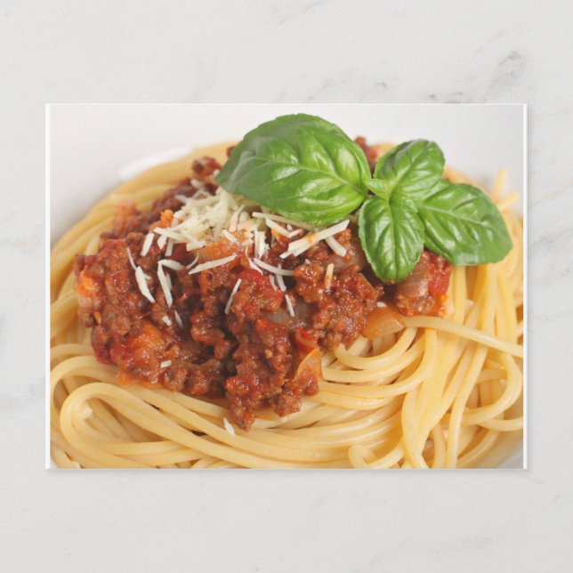 Postal Spaghetti bolognese (Anverso)