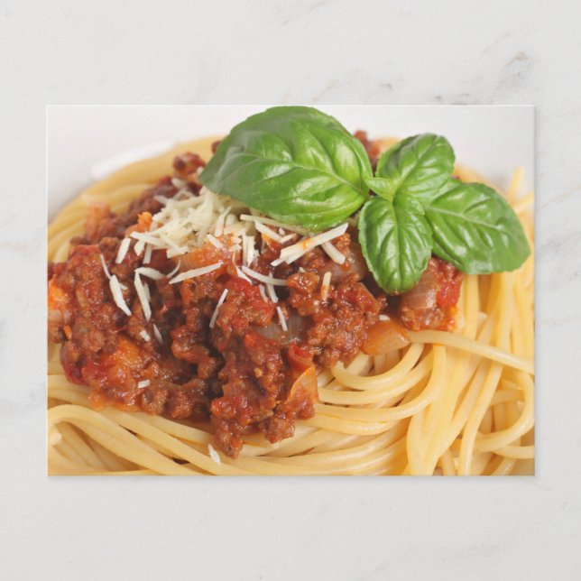 Postal Spaghetti bolognese (Anverso)
