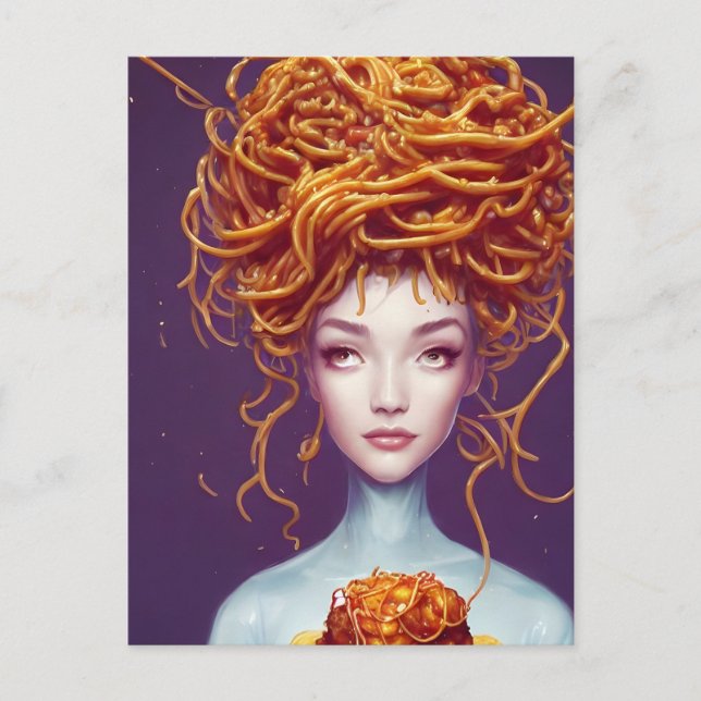 Postal Spaghetti Hair Woman (Anverso)