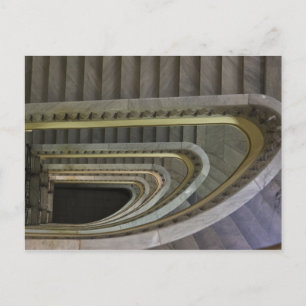 Postal Spain, Madrid, Circulo de Bellas Artes, staircas