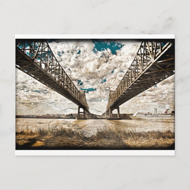 Postal Span Twin texturizado (Anverso)