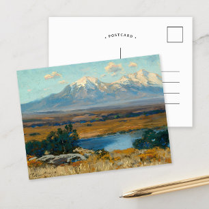 Postal Spanish Peaks, CO   Charles Partridge Adams