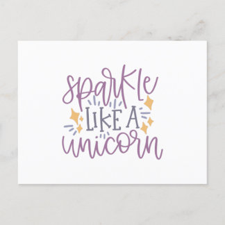 Postal Sparkle like a unicorn