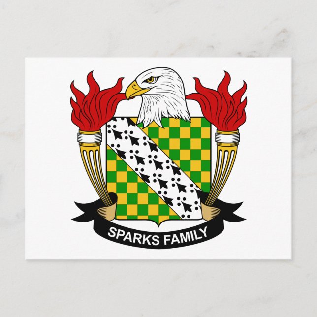Postal Sparks Family Crest (Anverso)