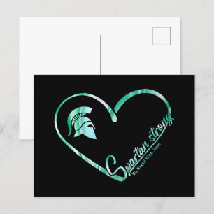 Postal Spartan Strong We Stand with State Spartan Logo