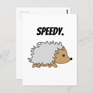 Postal Speedy the Hedgehog Funny Kids Game Personalizado